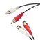 TENINYU AV Extension Cable RCA Stereo Audio Extension Cable 2RCA Male to 2RCA Female Audio Extension Cable Red/White Connectors,10FT