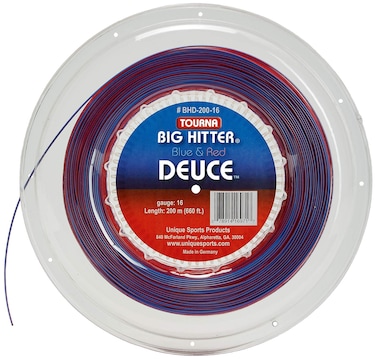 Tourna unisex adult 16g REEL Tennis String, Red/Blue, US