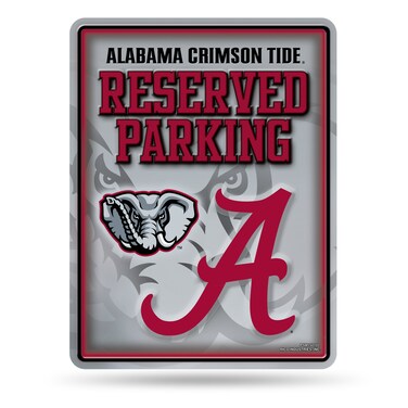 Rico Industries NCAA Alabama Crimson Tide Standard Metal Parking Sign