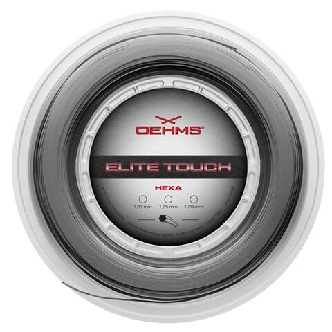 OEHMS Elite Touch Hexa   200m (660ft) Reel   Hexagonal Co-Poly Tennis Racket String   &Atilde;&tilde; 1.25mm (17)
