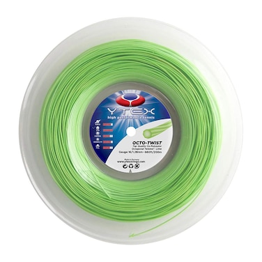 YTEX Octo-Twist Green Tennis Racquet String Reel (16 Gauge, 1.26mm)