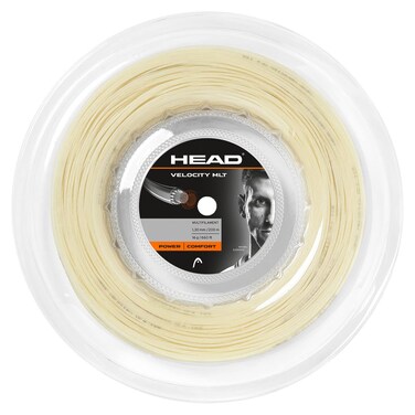 Head Velocity MLT Tennis Racket String 660' Reel Multifilament Racquet String - Natural, 17 Gauge