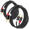 HOSONGIN RCA Cables 8FT 2 Pack[Hi-Fi Sound, Nylon Braided, Shielded], 2-Male to 2-Male RCA Audio Stereo Subwoofer Cable Auxiliary Cord for Home Theater, HDTV, Amplifiers, Hi-Fi Systems, Speakers