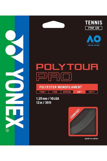 YONEX Unisex's Poly Tour Pro String Set-Black, 1.25 mm