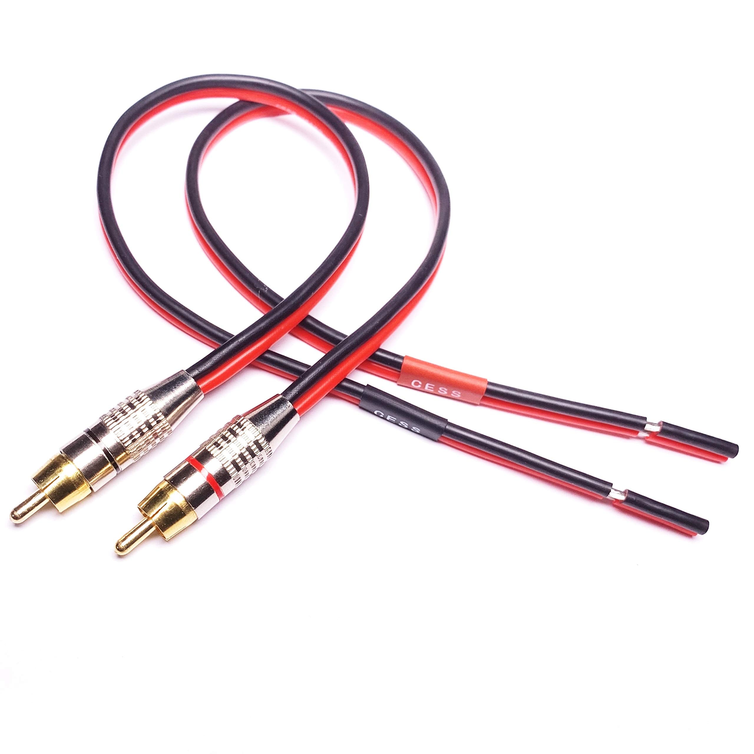 Cncess Cncess Speaker Cables To Rca Plugs Adapter rca 2 FT