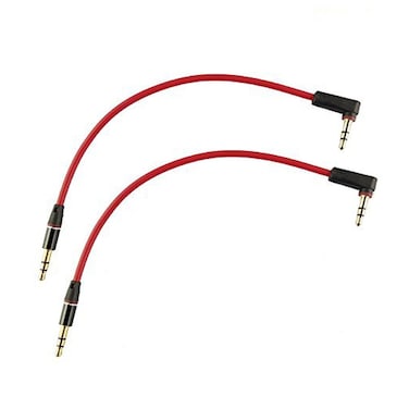 Seadream 2Pack 8inch 3Port 3.5mm Right Angle Male to Male Replacement for Headphones, iPods, iPhones, iPads, Home/Car Stereos and More
