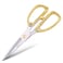 Horsvill Japanese Garden Clippers, Houseplant plant shears, Floral Pruner Botanical Flower Stem scissors, Gardening Shears with Straight Stainless Steel Blades, Easy Use Garden Tools (golden-k26)
