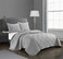 Loft Living Geo Blocks 3 Piece Quilt Set, Grey, Queen
