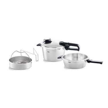 Fissler Vitavit Premium Pressure Cooker and Pressure Skillet Set, 2.6 Quart and 4.8 Quart