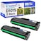 USUPERINK 2 PK Black Toner Cartridge Replacement Compatible for Samsung MLT-D101S MLTD101S to use with SCX-3405W ML-2165W SCX-3405FW ML-2161 ML-2166W ML-2160 ML-2165 SCX-3400F SCX-3401FH