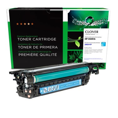 Clover Remanufactured Toner Cartridge Replacement for HP CE261A (HP 648A)   Cyan