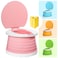 Portable Potty Chair - Foldable Training Toilet for Toddler Baby Kids Travel Potties Seat Indoor and Outdoor Pink