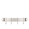 Old Dutch 18" Bar Rack with 4 Hooks, Satin Nickel
