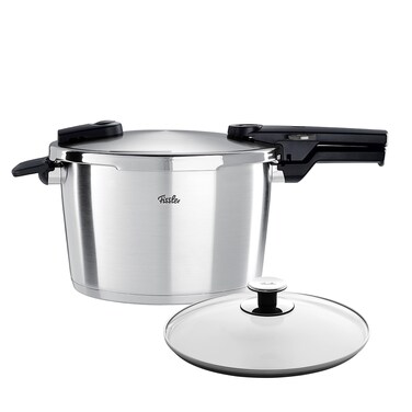 Fissler Vitaquick Premium Pressure Cooker Set, 8.5 Quart and Glass Lid