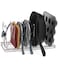Simple Houseware 7 Adjustable Compartments Pot and Pan Organizer Rack Lid Holder, Chrome