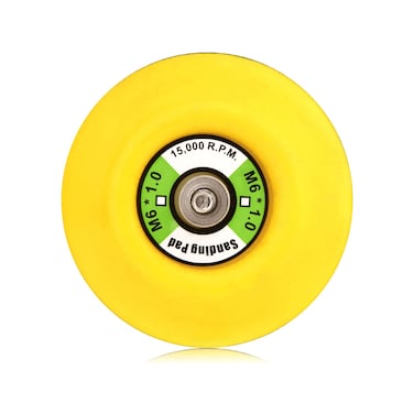 ZHONG AN 3-Inch Dual-Action Hook &amp; Loop Fastener Flexible Backing Plate, 3" Sanding Back Pad for Orbital Sander M6*1.0 Thread(6mm)