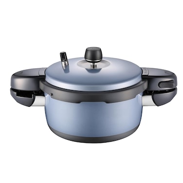 PN Poongnyun BCPC-04 Black Pearl Color Pressure Cooker, 2.5L, 4 Servings, Metal Blue