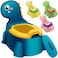 Potty Seat potty Training Chair Baby Toddler Boys Girls Toddler Dinosaur Potty Comfortable children 1-5 years old Baby toilet Toddler Animal potty seat with lid back potty trainer (Blue)