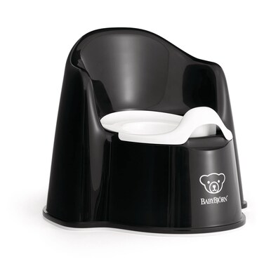 BabyBj&Atilde;&para;rn Potty Chair, Black/White