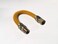 EZ-Fluid 18" Stainless Steel Corrugated Yellow Epoxy Coated 1/2" MIP x 1/2" FIP Gas Flex,Flexible Natural Gas Connector Hose Supply Line For Gas Pipe,Hot Water Heater,Range,Dryer,Stove,Grill (1 Pack)