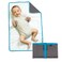 J.L. Childress Full Body Portable Changing Pad - Baby Diaper Changing Pad for Travel - Padded, Waterproof, Foldable - Extra-Large 19" x 30" - Grey/Teal