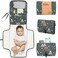KeaBabies Portable Diaper Changing Pad - Waterproof Travel Changing Mat for Baby, Foldable Baby Diaper Clutch, Detachable Baby Travel Diaper Mat for Diaper Changing Station, Diaper Change Mat (Woods)