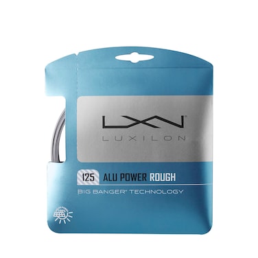 Luxilon ALU Power Rough 125 Tennis String - Set, Grey