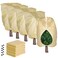 REAMIC Plant Covers Freeze Protection&iuml;&frac14;&OElig;5 Pack&iuml;&frac14;&OElig;Reusable Shrub Tree Plant Protection with Drawstring Zipper&iuml;&frac14;&circ;31.5" x 47.3"&iuml;&frac14;&permil; Frost Blanket for Winter Outdoor Garden Plants 2.82 oz/sq&iuml;&frac14;&circ;Beige&iuml;&frac14;&permil;