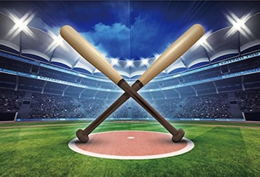 Baseball Photo Backdrop - Photography Background - Yeele 7x5ft Baseball Sports Game Stadium Backdrop Pictures Newborn Boy Children Portrait Photo Booth Shooting Family Photographic Studio Props
