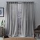 Exclusive Home Curtains Bella Window Curtain Panel Pair with Hidden Tab Top, 54x84, Silver, 2 Count
