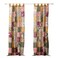 Greenland Home Antique Chic Authentic Patchwork Curtain Panel Set, 84 x 84 inches, Includes Two (2) 42 W x 84 L Panels