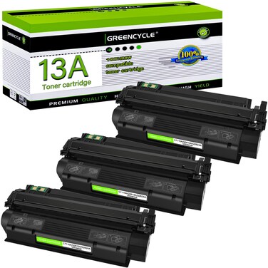 greencycle 3-Pack Black Toner Cartridge Replacement Compatible for HP 13A Q2613A Laserjet 1300 Laserjet 1300n Laserjet 1300t Laserjet 1300xi Printer