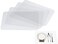 Thstheaven Clear Place Mats,Translucent Plastic Placemats Set for Dining Table, Keeps Table or Desktop Cloth Cleaner, Washable, Heat Resistant, Non-Slip (4)