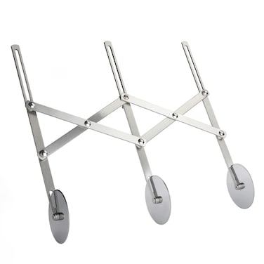 3 Wheel Pizza Cutter Stainless Steel Pastry Cutter Wheel Pasta Dough Cutter for Baking Noodle Ravioli Pizza Brownie Cookie