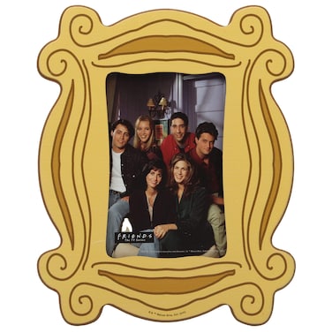 Open Road Brands Friends TV Series - Classic Yellow Photo Frame Featuring the Cast of Friends - Keep As Is or Replace With Your Photo