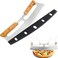 Pizza Cutter Rocker with Wooden Handles &amp; Protective Cover, 14" Sharp Stainless Steel Pizza Slicer Wheel, Big Pizza Knife Cutters for Kitchen Tool (14inch)