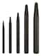 Mayhew Tools 62214 Center Punch, 5-Piece Set, Black Oxide Finish
