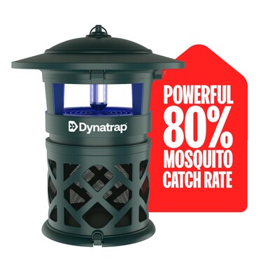 DynaTrap DT2030-GRSR 1 Acre Mosquito &amp; Flying Insect Outdoor Trap and Killer &acirc;&euro;&ldquo; Kills Mosquitoes, Flies, Wasps, Gnats, &amp; Other Flying Insects - Bug Zapper Alternative &acirc;&euro;&ldquo; Green