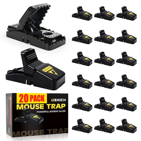 Mouse Traps,Mice Traps for House,Small Rat Traps That Work,Mice Killer Indoor Mouse Snap Traps No See Kill Mousetraps Quick Effective Mouse Catcher for Family and Pet-20 Pack