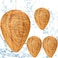 DECYOOL 4 Pack Wasp Nest Decoy Hanging Wasp for Wasps Hornets Yellow Jackets Outdoor Waterproof Material (Orange)