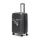 Karl Lagerfeld Paris Expandable Spinners Hardside Bon Voyage Suitcase, Black/Grey