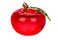 I-MART Crystal Apple Decor Paperweight (Red)