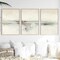 Abstract Seascape Canvas Wall Art Minimalist Neutral Abstract Ocean Painting Neutral Landscape Abstract Nature Prints Watercolor Landscape Minimalist Artwork Modern for Living Room 16x24inx3 No Frame