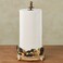 Fruitful Bounty Antique Beige Traditional Countertop Paper Towel Holder Stand Dispenser