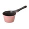 Neoflam 1qt Saucepan Butter Warmer Milk Boiling Melting Pot, Ecolon Healthy Ceramic Nonstick Coating PFOA-free, 2 Pour Spouts, Dishwasher Safe, Pink