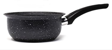 Millvado 3.5 Quart Saucepan, Naturally Nonstick Ceramic Sauce Pots, Small Sauce Pan for Cooking and Boiling, Ceramic Cooking Pot for Stovetop, Campfire, Outdoor Stove