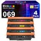 E-Z Ink Compatible 069 Toner Cartridge Replacement for Canon 069 Toner Cartridge Set 069H to use with imageCLASS MF753Cdw MF751Cdw LBP674Cdw LBP673Cdw LBP674Cx MF752Cdw MF756Cx with Chip, 4 Pack-BCMY