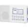 Sangean H202 Portable AM/FM/Weather Alert/Bluetooth Digital Tuning Waterproof Shower Radio, White