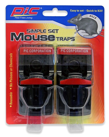 PIC Mouse Traps [Reusable Kill Traps] (Mouse Traps - Set of 3)