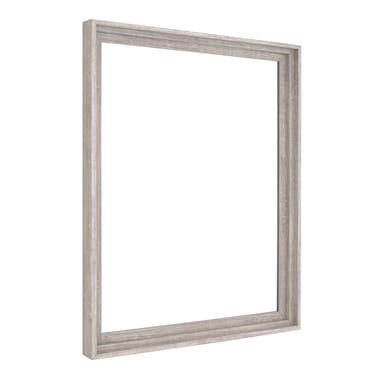 MCS Canvas Float Frames 16x20 Frame, Gray Woodgrain Finish Frame for Finished Canvases, Vertical &amp; Horizontal Wall Hanging Large Frame with Adhesive for Canvas Paintings (1-Pack)